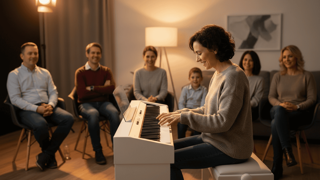 Adult piano performance success